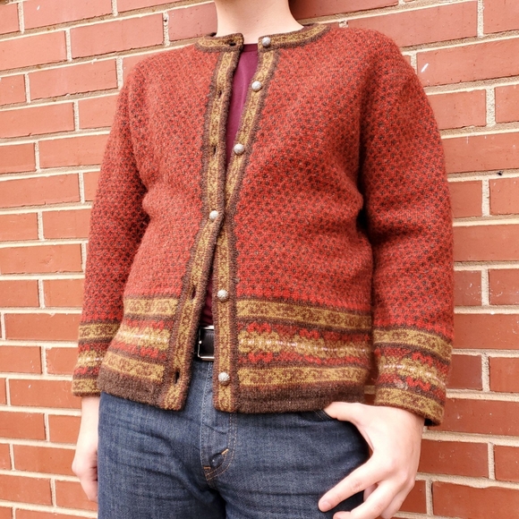 Vintage Nordic Fair Isle Wool Sweater by Frost - Picture 3 of 4